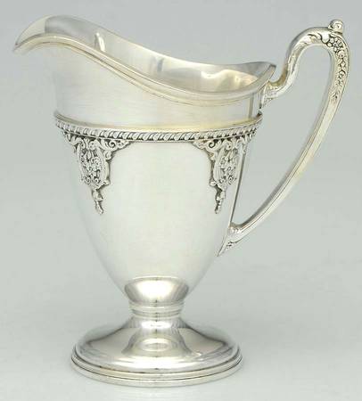 Rose Point (6702, Silverplate, Hollowware) Creamer