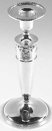 Rose Point (6702, Silverplate, Hollowware) Silverplate Candlestick