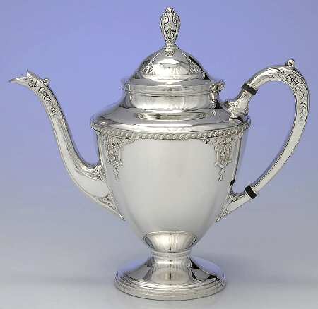 Rose Point (6702, Silverplate, Hollowware) Teapot