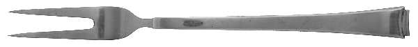 Faceon (Silverplate) Solid Serving Fork