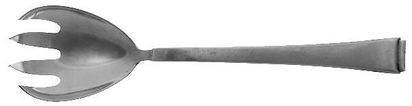 Faceon (Silverplate) Solid Salad Serving Fork