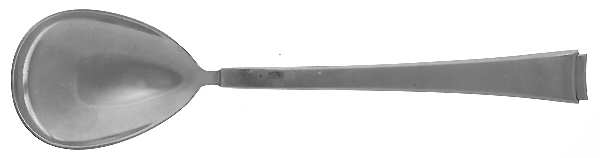 Faceon (Silverplate) Solid Salad Serving Spoon