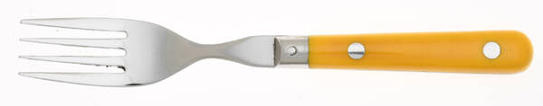 Mardi Gras-Yellow (Stainless) Individual Salad Fork
