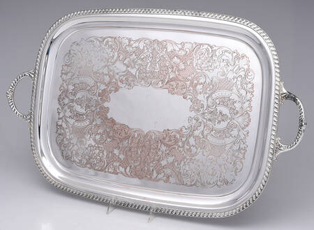 Castledon (Silverplate Hollowware) 21" Waiter Tray