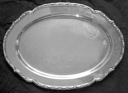 Castledon (Silverplate Hollowware) Medium Oval Silverplate Platter