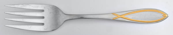Medium Solid Cold Meat Serving Fork