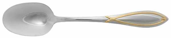 Gold Vista (Stainless, Gold Acct) Place/Oval Soup Spoon