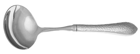 Colonial Hammered (Stainless) Gravy Ladle with No Spout Stainless Bowl HC