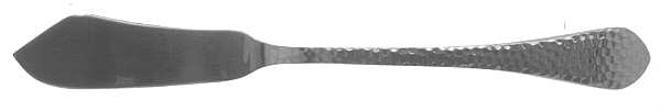 Colonial Hammered (Stainless) Flat Handle Master Butter Knife