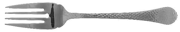 Colonial Hammered (Stainless) Individual Salad Fork by Wallace Silver