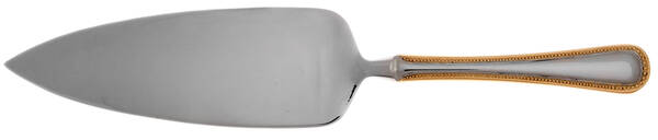 Gold Royal Bead (Stainless) Pie Server with Serrated Stainless Blade HC