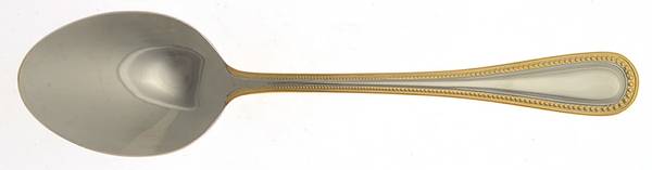 Gold Royal Bead (Stainless) Oval Place Soup Spoon