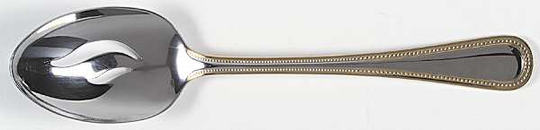 Gold Royal Bead (Stainless) Pierced Tablespoon (Serving Spoon)