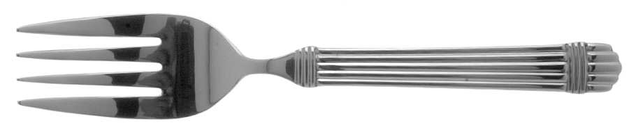 Chardonnay (Stainless) Medium Solid Cold Meat Serving Fork