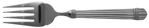 Chardonnay (Stainless) Large Solid Cold Meat Serving Fork
