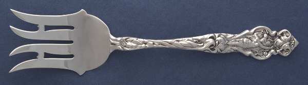 Irian (Sterling) Medium Solid Cold Meat Serving Fork
