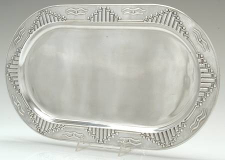 Zia (Armetale, Hollowware) 18" Oval Serving Platter