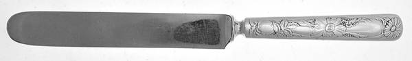 Floral (Silverplate, 1902) Blunt Solid Knife