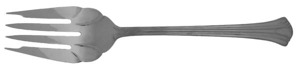 WAS64 (Stainless) Medium Solid Cold Meat Serving Fork