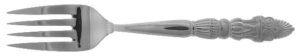 Arabesque (Stainless) Medium Solid Cold Meat Serving Fork