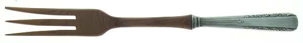 WSC18 (Sterling) Salad Serving Fork with Wooden Prongs