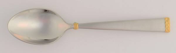 Celtic Braid Gold-Matte (STAINLESS, GOLD ACCENT) Place/Oval Soup Spoon