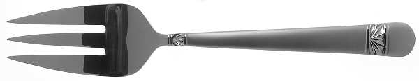 Wicklow-Matte (Stainless) Large Solid Cold Meat Serving Fork