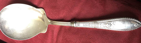 WSC19 (Sterling) Salad Serving Spoon with Plated Bowl