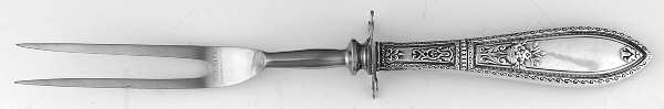 WSC19 (Sterling) Small Carving Fork W/Sterling Guard