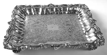 Chippendale (Silverplate, Hollowware) 12" Square Tray