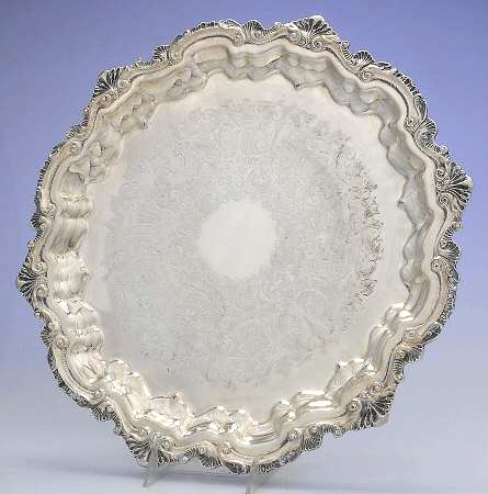 Chippendale (Silverplate, Hollowware) 17" Round Tray