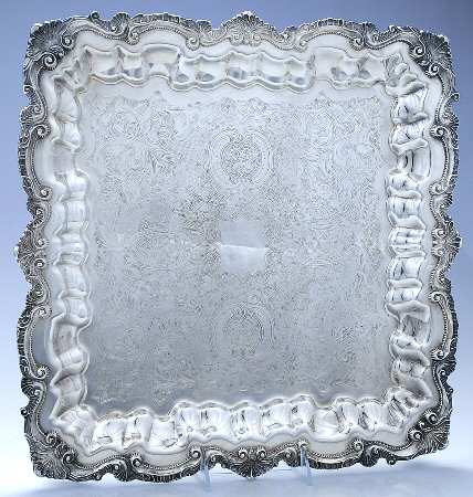 Chippendale (Silverplate, Hollowware) 16" Square Tray