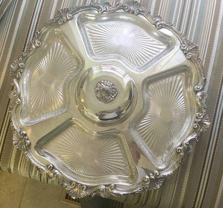 Chippendale (Silverplate, Hollowware) Lazy Susan with Liner