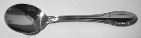 Venetian (Stainless-Ridged, Line Tip) Sugar Shell Spoon