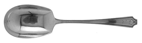 King Albert (Sterling, 1919, Monograms) Large Jelly Spoon