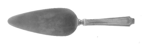King Albert (Sterling, 1919, Monograms) Pie Server with Stainless Blade