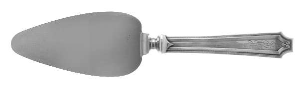 King Albert (Sterling, 1919, Monograms) Cheese Server with Stainless Blade