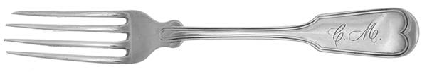 WHS2 (STERLING) Monogram Fork