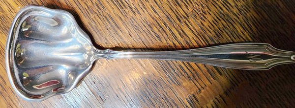 WED14 (Sterling) Ladle-Cream/Solid Piece-Small