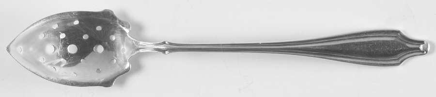 WED14 (Sterling) Pierced Bowl Short Handle Olive Spoon