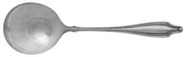 WED14 (Sterling) Round Bowl Soup Spoon (Bouillon)
