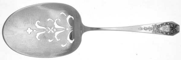 Madam Jumel (Sterling, 1908, Monograms) Solid Pierced Egg Server by Whiting Manf Co