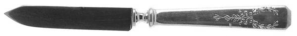 Madam Jumel (Sterling, 1908, Monograms) Individual Fruit Knife with Silverplate Blade by Whiting Manf Co
