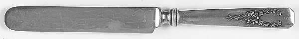 Madam Jumel (Sterling, 1908, Monograms) Blunt Hollow Knife with Bolster
