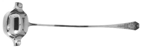 Madam Jumel (Sterling, 1908, Monograms) Punch Ladle Solid Piece by Whiting Manf Co