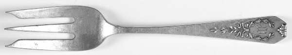 Madam Jumel (Sterling, 1908, Monograms) 3-Tine Salad Fork