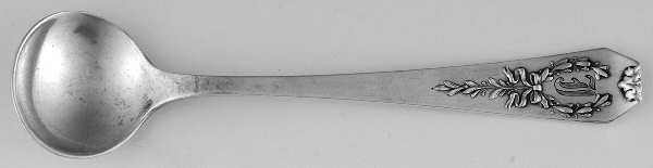Madam Jumel (Sterling, 1908, Monograms) Master Salt Spoon by Whiting Manf Co