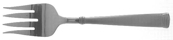 Napoli-Frost (Stainless) Medium Solid Cold Meat Serving Fork
