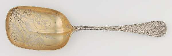 WHS4 (STERLING) Small Solid Berry/Casserole Spoon