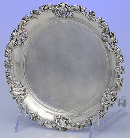 Grande Baroque (Sterling, Hollowware, 1 Hallmark) Pierced Bread & Butter Plate